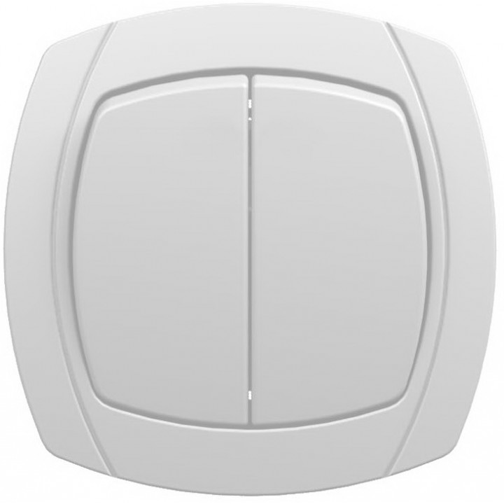 Выключатель Oval 2-кл. СП 10А бел. 6023
