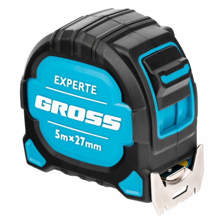 Рулетка Experte 5м*27мм двухкомп.корпус , магнит, двухстор.разметка, нейлон Gross 32575