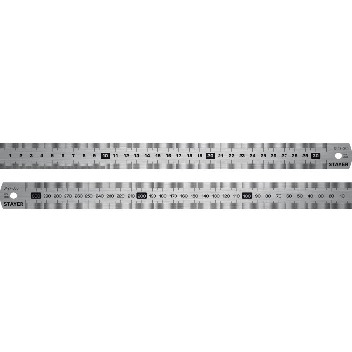 Линейка нержавеющая STAYER Professional длина 0,3м (3427-030)
