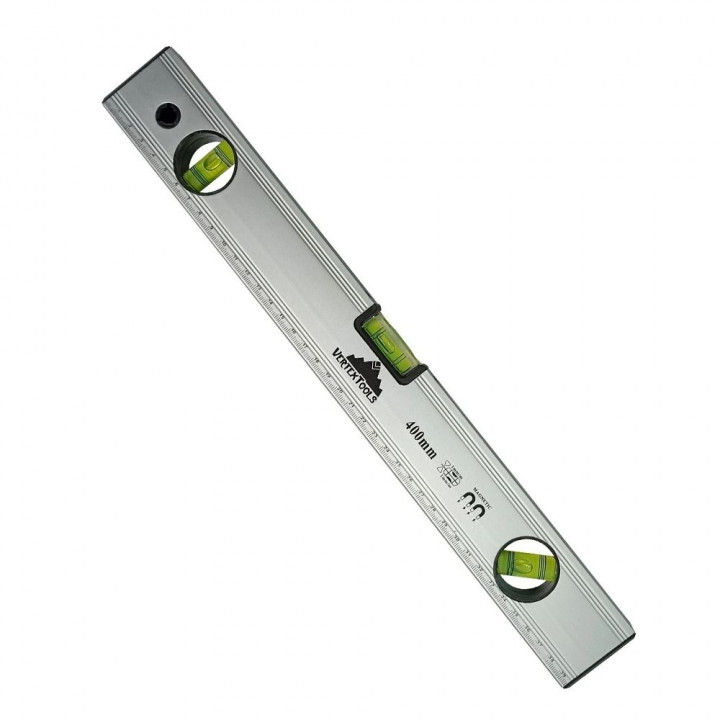 Уровень алюминиевый  VERTEXTOOLS 400мм (1/30) 3033-400