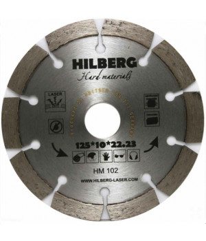 Диск алмазный отрезной Hilberg Hard Materials Лазер 125*22,23*10 НМ102