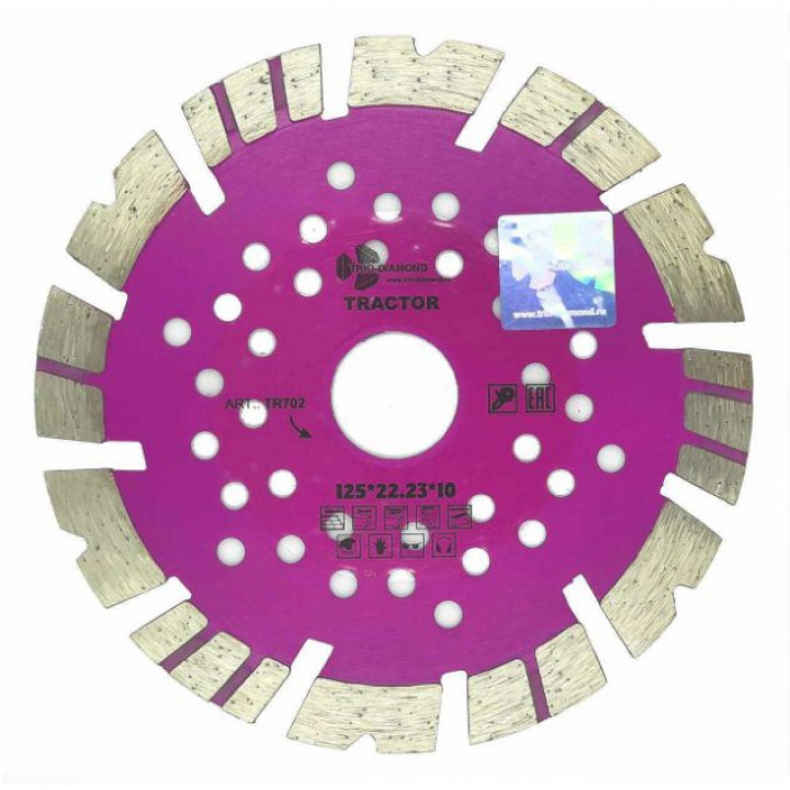Диск алмазный отрезной Tractor 125*22,23*10 TR702