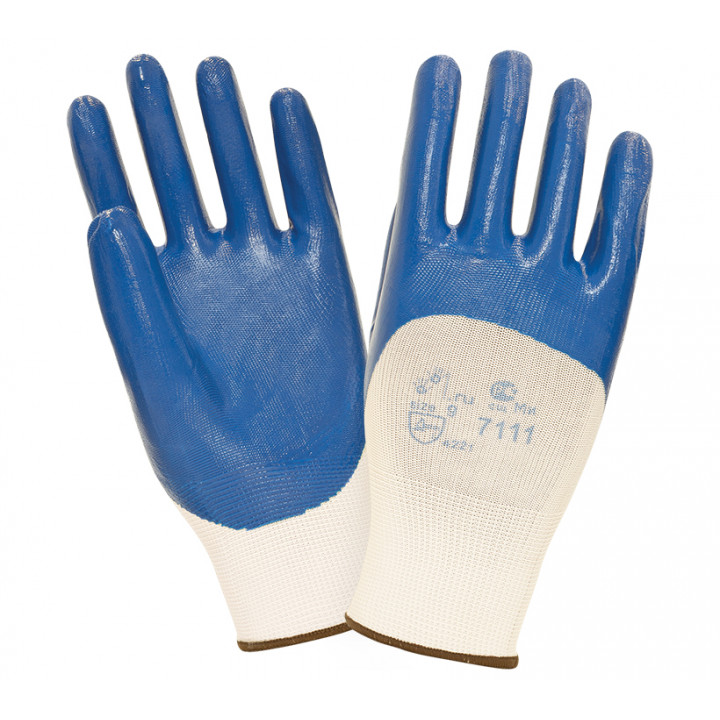 Перчатки 2Hands нейлоновые с нитриловым покрытием 7111-10
