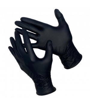 Перчатки GWARD DELTAGRIP Slim SNTotal Black нитриловые неопудренные  черные 10XL /Ultra SN-10 XL