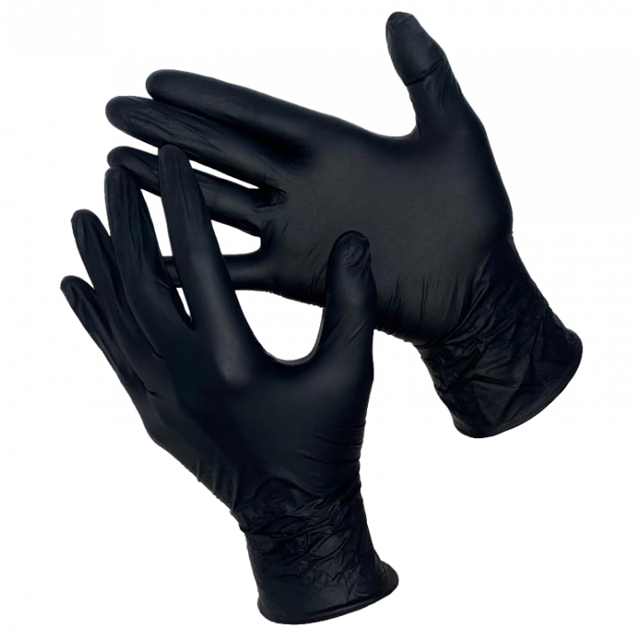 Перчатки GWARD DELTAGRIP Slim SNTotal Black нитриловые неопудренные  черные 10XL /Ultra SN-10 XL