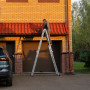 Лестница шарнирная алюминиевая 4х5 Сибртех 97883
