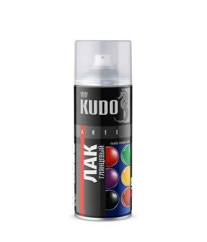 Лак аэрозоль акриловый 520 мл KUDO KU-9002