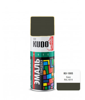 Краска аэрозоль хаки 520 мл KUDO KU-1005 RAL6014