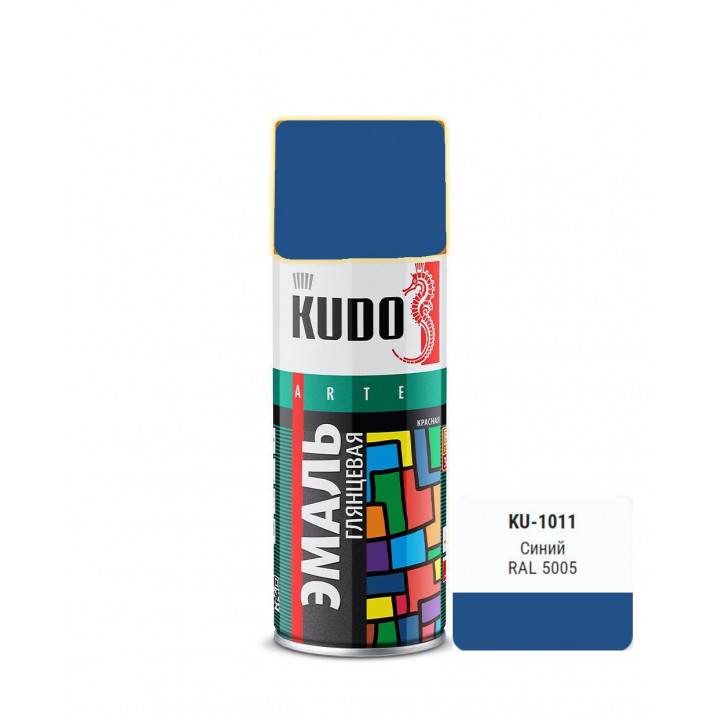Краска аэрозоль синяя 520 мл KUDO KU-1011 RAL5005