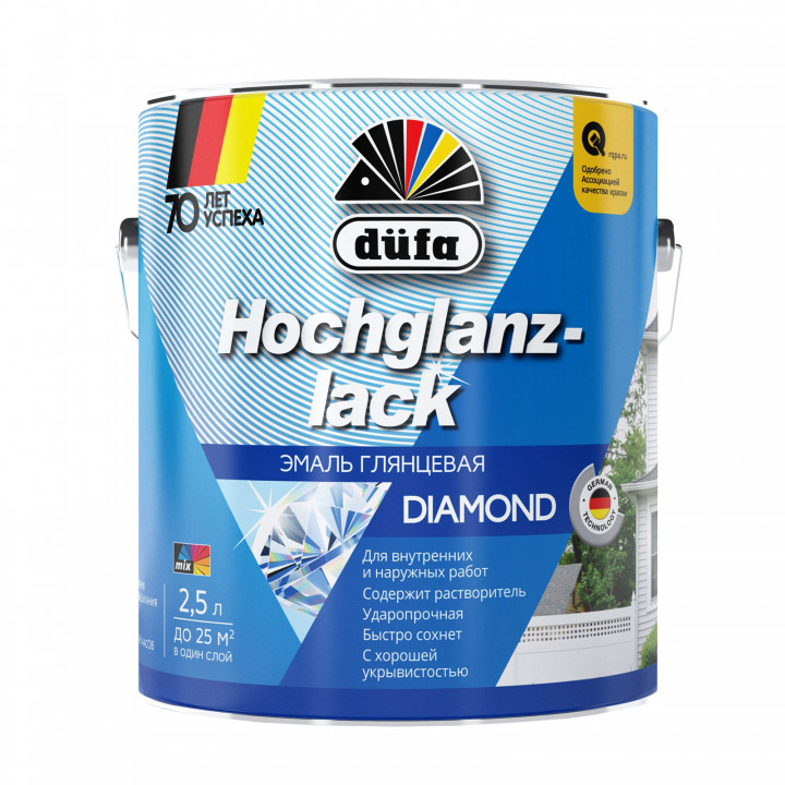 Эмаль Dufa HOCHGLANZLACK белая 750 мл