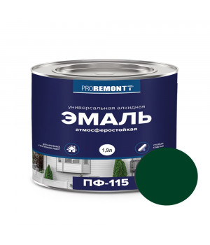Эмаль ПФ-115 1,9кг PROREMONTT Л-С зеленый (6633)