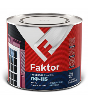 Эмаль FAKTOR ПФ-115 зеленая, банка 1,9кг