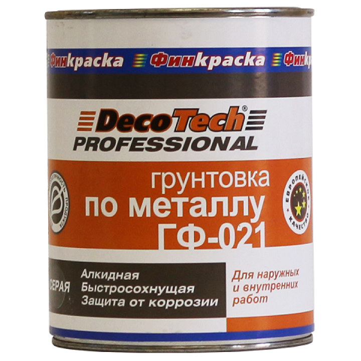 Грунтовка Deco Tech ГФ-021 кр-коричневая 0,9кг