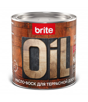Масло-воск BRITE FLEXX для террасной доски бесцветное банка 0,75л
