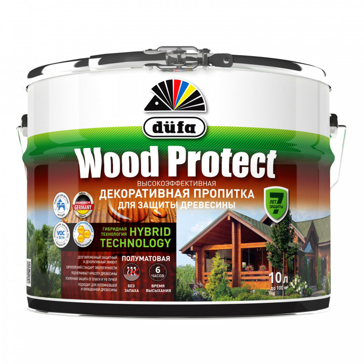 Пропитка Dufa WOOD PROTECT орех 9л