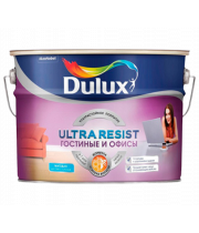 Краска для стен и потолков латексная Dulux Ultra Resist Гостинные и Офисы матовая база BW 1л