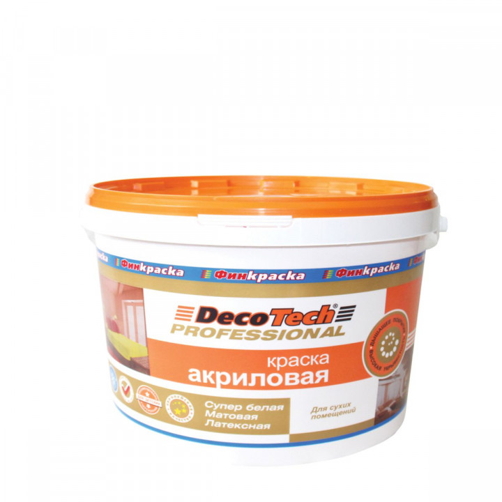 Краска Deco Tech акриловая в/э 3л