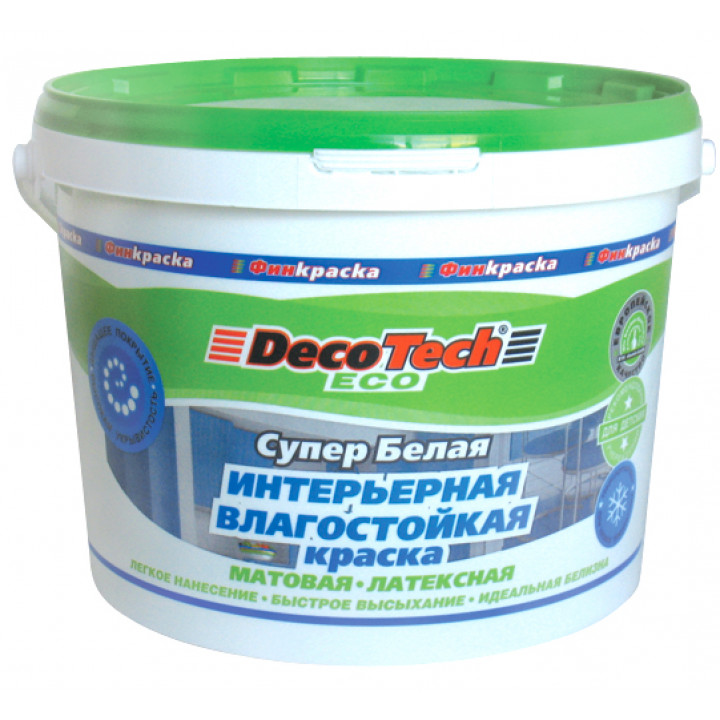 Краска Deco Tech Eco интерьерная влагостойкая в/э 3л