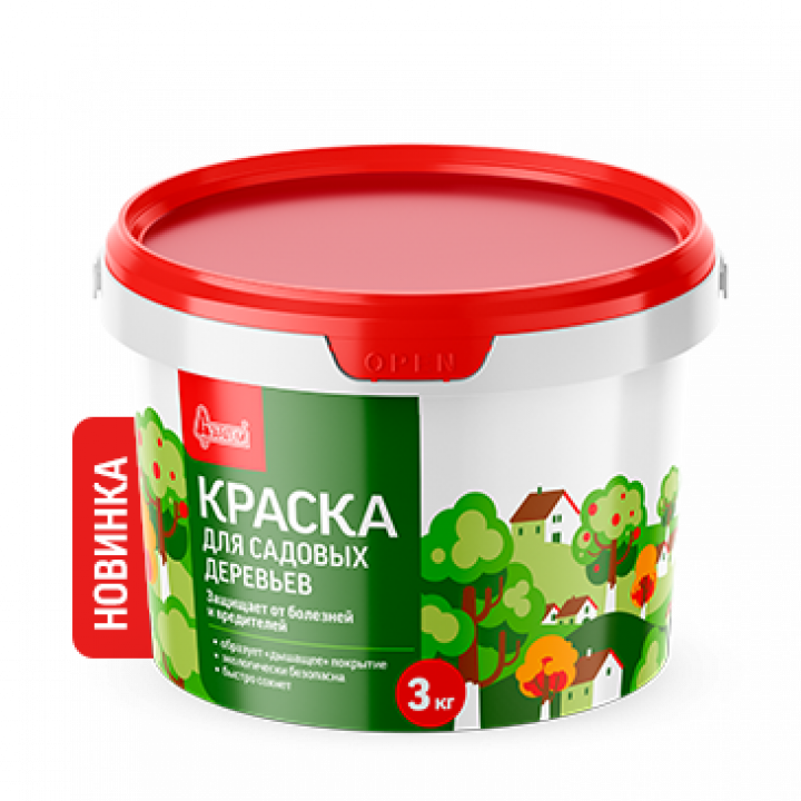 Краска для садовых деревьев 3кг СТАРАТЕЛИ