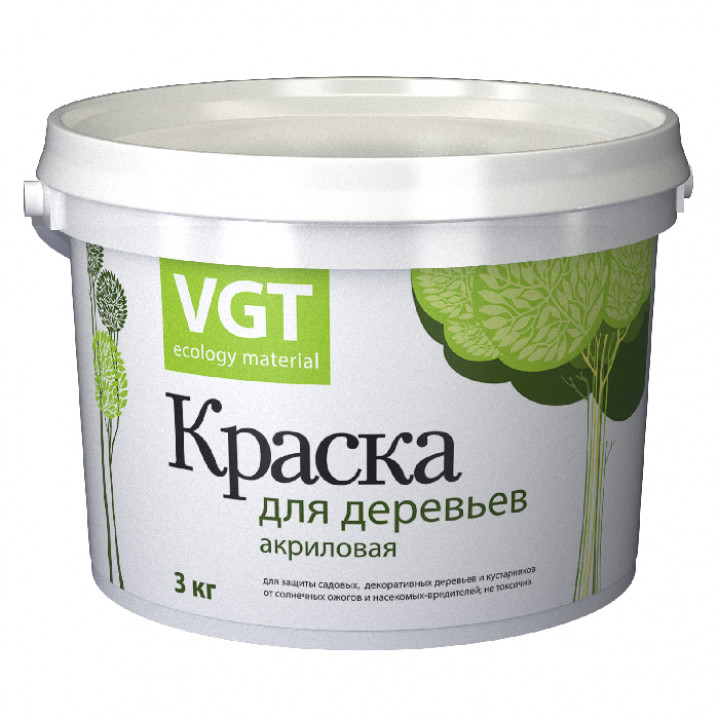 Краска ВД-АК-1180 для деревьев 3кг ВГТ