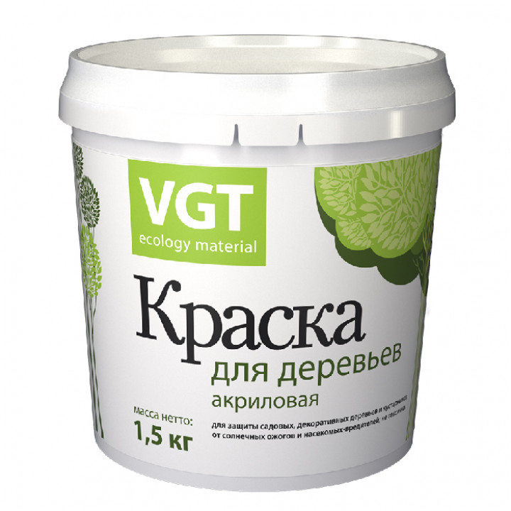 Краска ВД-АК-1180 для деревьев 1,5кг ВГТ