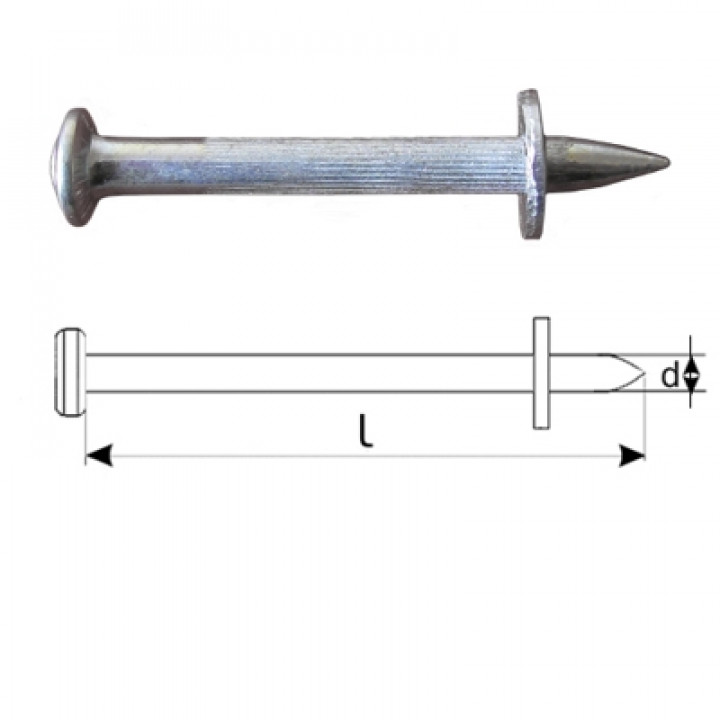 Дюбель-гвоздь 3,7х40