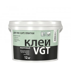 Клей акриловый для ПВХ (LVT) плитки 12 кг / ВГТ