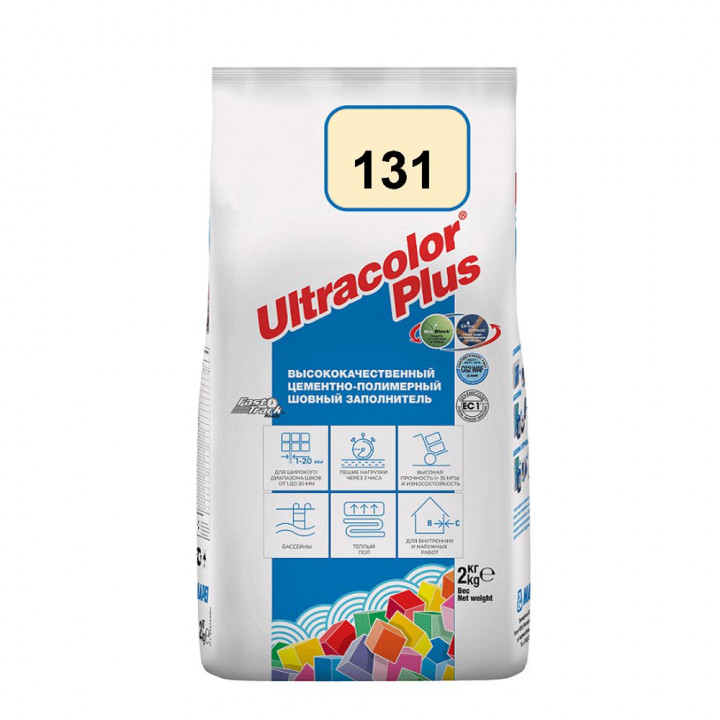 Затирка ULTRACOLOR PLUS 131 ваниль 2кг