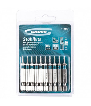 Набор бит Torx 6 х 50, сталь S2, 10 шт. Gross