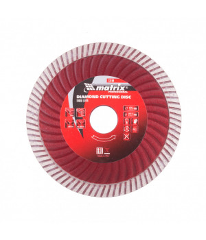 Диск алмазный, отрезной Turbo Extra, 125 х 22.2 мм, сухая резка Matrix Professional