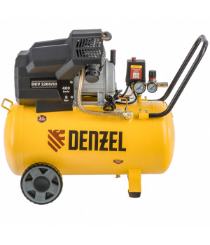 Компрессор воздушный DKV2200/50, Х-PRO 2.2 кВт, 400 л/мин, 50 л Denzel